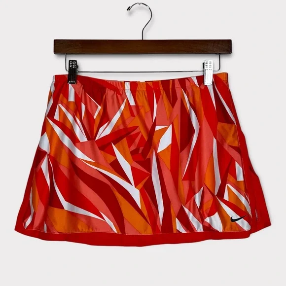 Nike Athletic Mini Skirt Skort Small 4 6 Tennis Pickleball Geometric Preppy Y2K - Picture 1 of 5